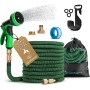 HOMEPROTEK Manguera Extensible 15m - Manguera Jardin con Pistola Riego de 9 Funciones - Manguera Jardin Enrollable para Riego de