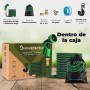 HOMEPROTEK Manguera Extensible 15m - Manguera Jardin con Pistola Riego de 9 Funciones - Manguera Jardin Enrollable para Riego de