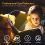 Gritin Luz de Lectura Recargable, Lampara Libro de Lectura con 9 LED/3 Modos de Protección de Los Ojos - Atenuación Continua,