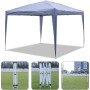 ISE Carpa de Jardín de 3 x 3 m Plegable, Cenador Robusto Impermeable, Garden Tent Resistente al Agua con 4 Paredes Laterales