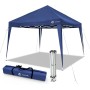 VOUNOT Carpa Plegable Gazebo 3x3m con 4 Paredes y 4 Bolsas de Arena, Cenador Pabellón de Jardín para Camping, Fiestas, Exterior,