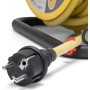 Stak REELPRO-FR-25 - Enrollador eléctrico profesional, tambor fijo, resistente al agua IP44 cable 25 m de goma 3G2,5 mm2 para