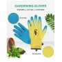 Donfri 3 pares de guantes de jardinería para niños guantes de trabajo guantes de seguridad 9-12 años, bricolaje, tareas diarias,