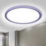 LQWELL® Lámpara de Techo LED Lámpara de Techo, IP44 Lámpara de Baño Impermeable Redonda Plana 18W 6000K 1600LM Delgada para Sala