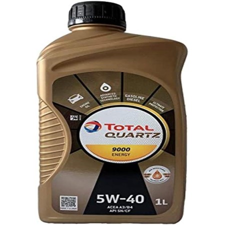 Total Aceite Lubricante de Motor Total Quartz 9000 Energy 5W-40 5 Litros