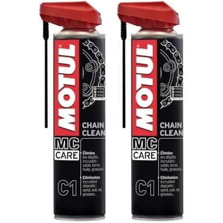 Motul Limpiador de Cadenas de Moto en Spray, Desengrasante Extremo para Motos de Carretera y Todoterreno, Compatible con O-RING,