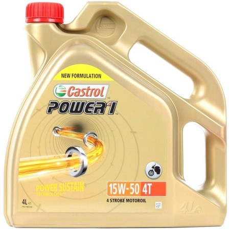 Castrol POWER1 4T 15W-50 Aceite de Moto 4L