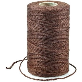 G2PLUS 100M Cuerda de Yute Natural Yute Twine 2mm-Cuerda Manualidades Cuerda de Jardinería Bricolaje para el Hogar de 3 Hebras