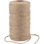 G2PLUS 100M Cuerda de Yute Natural Yute Twine 2mm-Cuerda Manualidades Cuerda de Jardinería Bricolaje para el Hogar de 3 Hebras