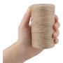 G2PLUS 100M Cuerda de Yute Natural Yute Twine 2mm-Cuerda Manualidades Cuerda de Jardinería Bricolaje para el Hogar de 3 Hebras