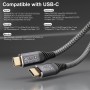 CAKOBLE Cable USB C a USB C de 0.5M 20 Gbps, USB 3.2 Gen2, 100W 20V/5A Carga Rapida, 4K @ 60Hz Para Teléfonos Móviles, Tabletas,