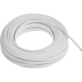 Electraline 10904, Cable para Extensiones H03VVH2-F, Sección, Blanco, 2 x 0.75 mm