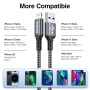 Cable Cargador iPhone 2M 3Pack [MFi-Certificado] Cable iPhone Carga Rápida Apple Cable Lightning Compatible con iPhone 14 13 12