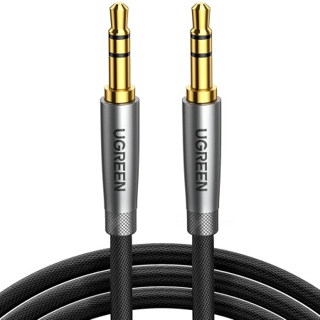 UGREEN Cable Audio Jack 3.5mm Macho HiFi Estéreo Nylon Trenzado Auxiliar Compatible con Autoradio Auriculares Altavoz TV iPhone