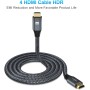 Twozoh Cable HDMI 4K 1M, Cable HDMI 2.0 de Alta Velocidad, Cable HDMI Trenzado Compatible con PS5, PS3, PS4, PC, Proyector,