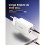 UGREEN Nexode 65W USB C GAN Tech Cargador 3 Puertos, Adaptador de Corriente USB C Compatible con MacBook Air, iPhone