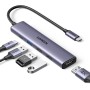 UGREEN Revodok 105 Hub USB C HDMI 4K Adaptador Tipo C 5 en 1 con 100W PD Carga Compatible con MacBook Pro Air M3 M2 M1, iPad,