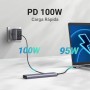 UGREEN Revodok 105 Hub USB C HDMI 4K Adaptador Tipo C 5 en 1 con 100W PD Carga Compatible con MacBook Pro Air M3 M2 M1, iPad,