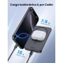 UGREEN Nexode Power Bank Magnético 5000mAh, Batería Externa Carga Rápida PD15W con Cable USB C, Cargador Portátil Inalámbrico