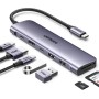 UGREEN Revodok 1071 Hub USB C HDMI 4K 60Hz Adaptador Tipo C Lector Tarjeta SD TF PD 100W Carga Compatible con MacBook Pro Air M3