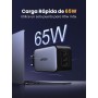 UGREEN Nexode Cargador 65W con 3 USB C, Adaptador de Corriente GaNInfinity de Carga Rápida PPS de 45W Compatible con MacBook Pro