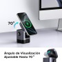 UGREEN UNO Qi2 15W Cargador Inalámbrico, Estación de Carga Magnética 2 en 1 para Auriculares, Compatible con iPhone