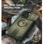 Dexnor Funda Magnética para iPhone 16 con Tapa Deslizante de Cámara & Soporte Ajustable & Película Protectora de Pantalla