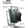 Dexnor - Funda Compatible con Samsung Galaxy S22 Ultra 5G con Protector de Pantalla Integrado de Grado Militar 360 de Cuerpo