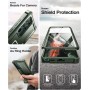 Dexnor - Funda Compatible con Samsung Galaxy S22 Ultra 5G con Protector de Pantalla Integrado de Grado Militar 360 de Cuerpo