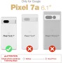 Dexnor Funda de Cuerpo Completo para Google Pixel 7AMarco Frontal Doble y Soporte, Tecnología de Amortiguador, Protección contra