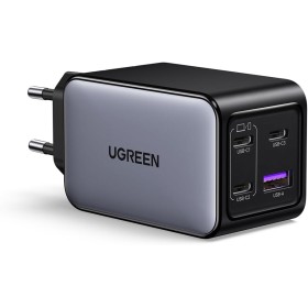 UGREEN Nexode 65W Cargador 3 USB C y 1 A, Adaptador de Corriente GaNInfinity Type C Compatible con iPhone 16 15 14 13 12, Galaxy