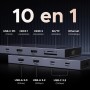 UGREEN Revodok Pro 2102 10Gbps Docking Station Doble HDMI 4K 60Hz Hub USB C Ethernet RJ45 Gigabit PD 100W Adaptador Tipo C 3.2