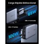 UGREEN Nexode Power Bank 100W 20000mAh, Cargador Portátil con 3 Puertos, Batería Externa Carga Rápida con Pantalla, Compatible