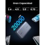 UGREEN Nexode Power Bank 100W 20000mAh, Cargador Portátil con 3 Puertos, Batería Externa Carga Rápida con Pantalla, Compatible