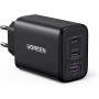 UGREEN Cargador USB C 65W, Adaptador de Corriente Type A PD 3.0 PPS Compatible con Galaxy S24/S23/S22/S21, MacBook, iPad