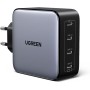 UGREEN Nexode Cargador USB C de 100W con 4 Puertos USB-C, Adaptador de Corriente Múltiple GAN Compatible con PPS 45W para