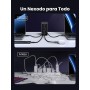 UGREEN Nexode Cargador USB C de 100W con 4 Puertos USB-C, Adaptador de Corriente Múltiple GAN Compatible con PPS 45W para