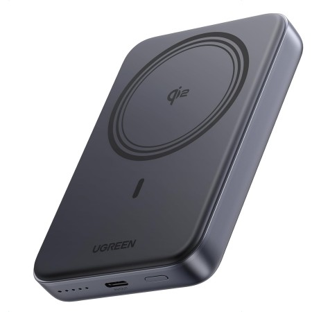 UGREEN Nexode Qi 2 15W Power Bank Magnético 10000mAh, Batería Externa Carga Rápida PD 20W con Cable USB C, Cargador Portátil