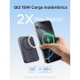 UGREEN Nexode Qi 2 15W Power Bank Magnético 10000mAh, Batería Externa Carga Rápida PD 20W con Cable USB C, Cargador Portátil