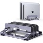 UGREEN Soporte Vertical para Portátil Ajustable con 3 Ranuras, Elevador Laptop Stand de Mesa Compatible con MacBook Pro/Air,