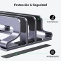 UGREEN Soporte Vertical para Portátil Ajustable con 3 Ranuras, Elevador Laptop Stand de Mesa Compatible con MacBook Pro/Air,