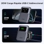 UGREEN Uno Qi2 15W Power Bank Magnético 10000mAh, Cargador Portátil Inalámbrico PD 20W con Pantalla y Soporte, Compatible con