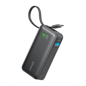 Anker Nano Power Bank 10.000 mAh Powerbank con Cable USB-C Integrado, PD 30 W de Potencia Máxima con 1 x USB-C, 1 x USB-A,