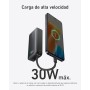 Anker Nano Power Bank 10.000 mAh Powerbank con Cable USB-C Integrado, PD 30 W de Potencia Máxima con 1 x USB-C, 1 x USB-A,