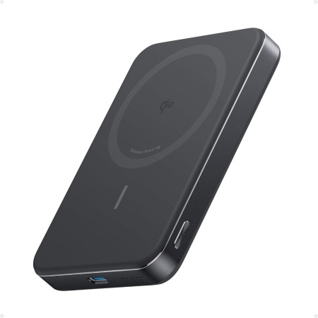 Anker MagGo Power Bank, Batería Magnética Ultrafina de 10.000 mAh, Cargador Portátil Ultrarrápido de 15 W con Certificación Qi2