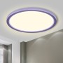 LQWELL® Lámpara de Techo LED Lámpara de Techo, IP44 Lámpara de Baño Impermeable Redonda Plana 18W 6000K 1600LM Delgada para Sala