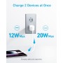 Anker Cargador iPhone Carga Rapida, 323 Cargador USB-C de 33W, Compacto con Dos Puertos para iPhone 16/15/14, 16/15/14 Pro MAX,