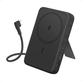 Anker Zolo Power Bank Magnético, Cargador Portátil Inalámbrico de 10.000 mAh con Carga Rápida Máxima de 30 W, Batería con Cable