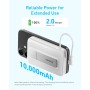 Anker Zolo Power Bank Magnético, Cargador Portátil Inalámbrico de 10.000 mAh con Carga Rápida Máxima de 30 W, Batería con Cable