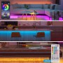 TVLIVE Tira LED, Luces LED Habitación 20 metros, LED Strip lights RGB, Sincronización Musical Bluetooth, 28 Modos, Control de